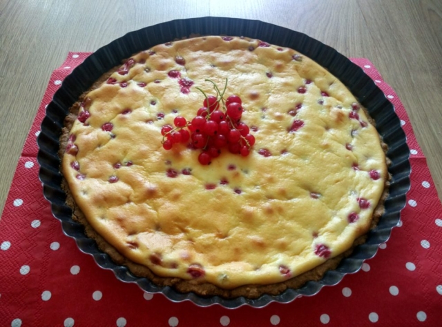 Rybízový cheesecake