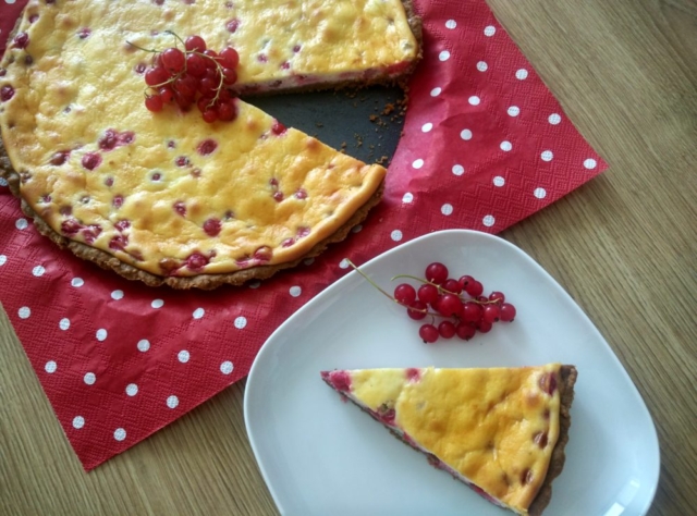 Rybízový cheesecake