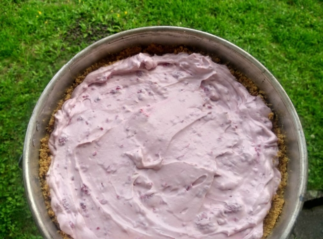 Malinový cheesecake