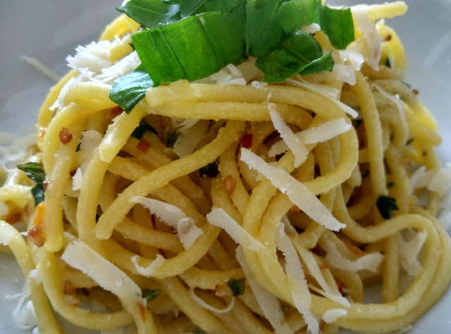 Špagety aglio olio